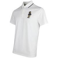 RLX Golf Shirt - Airtech Bear Logo Pique - Ceramic White SS26
