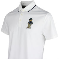 RLX Golf Shirt - Airtech Bear Logo Pique - Ceramic White SS26