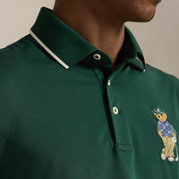 RLX Golf Shirt - Airtech Bear Logo Pique - Moss Agate SS26