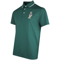 RLX Golf Shirt - Airtech Bear Logo Pique - Moss Agate SS26