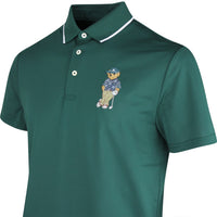 RLX Golf Shirt - Airtech Bear Logo Pique - Moss Agate SS26