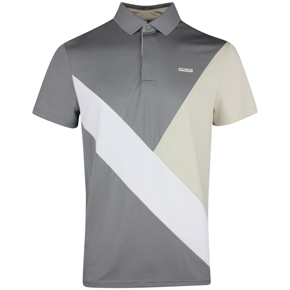 RLX Golf Shirt - Colourblock Airtech Pique - Basic Sand SS26 ...