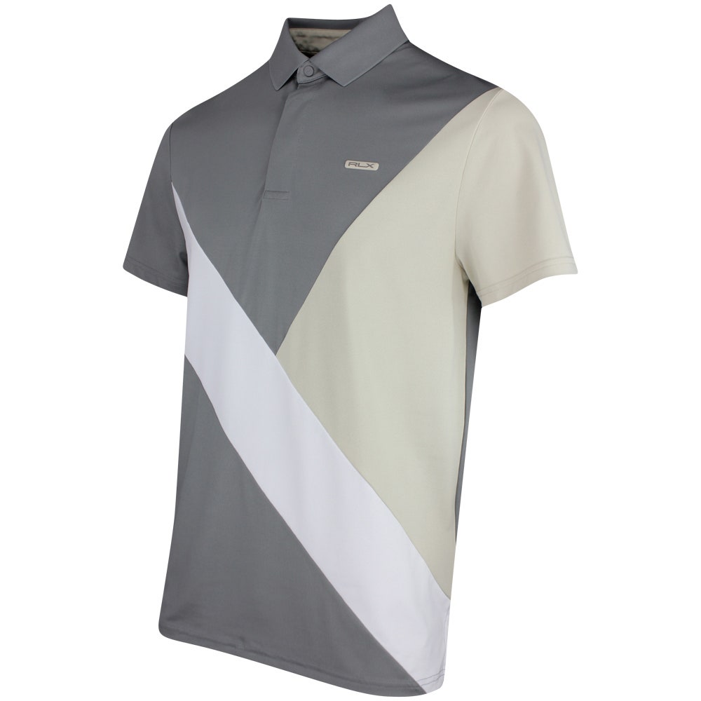 RLX Golf Shirt - Colourblock Airtech Pique - Basic Sand SS26 ...
