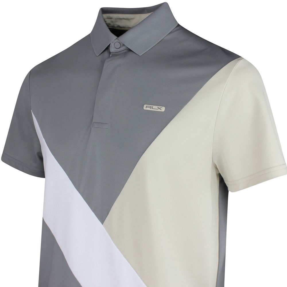 RLX Golf Shirt - Colourblock Airtech Pique - Basic Sand SS26 ...