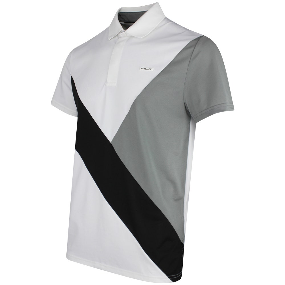RLX Golf Shirt - Colourblock Airtech Pique - Peak Grey SS26