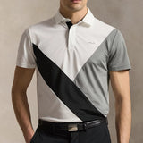 RLX Golf Shirt - Colourblock Airtech Pique - Peak Grey SS26