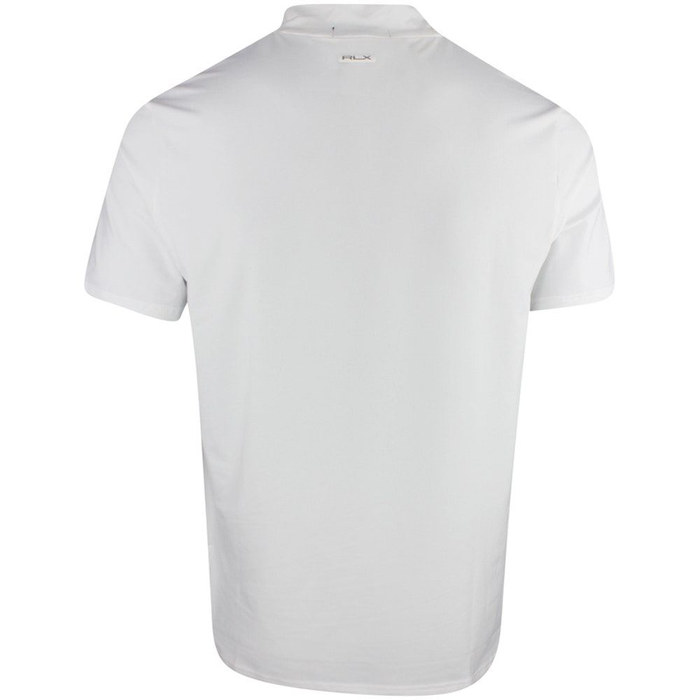 RLX Golf Shirt - Peached Airflow Mock Neck - Ceramic White SS25