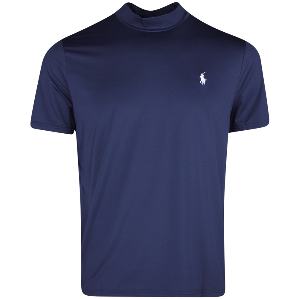 RLX Golf Shirt - Peached Airflow Mock Neck - Refined Navy SS25