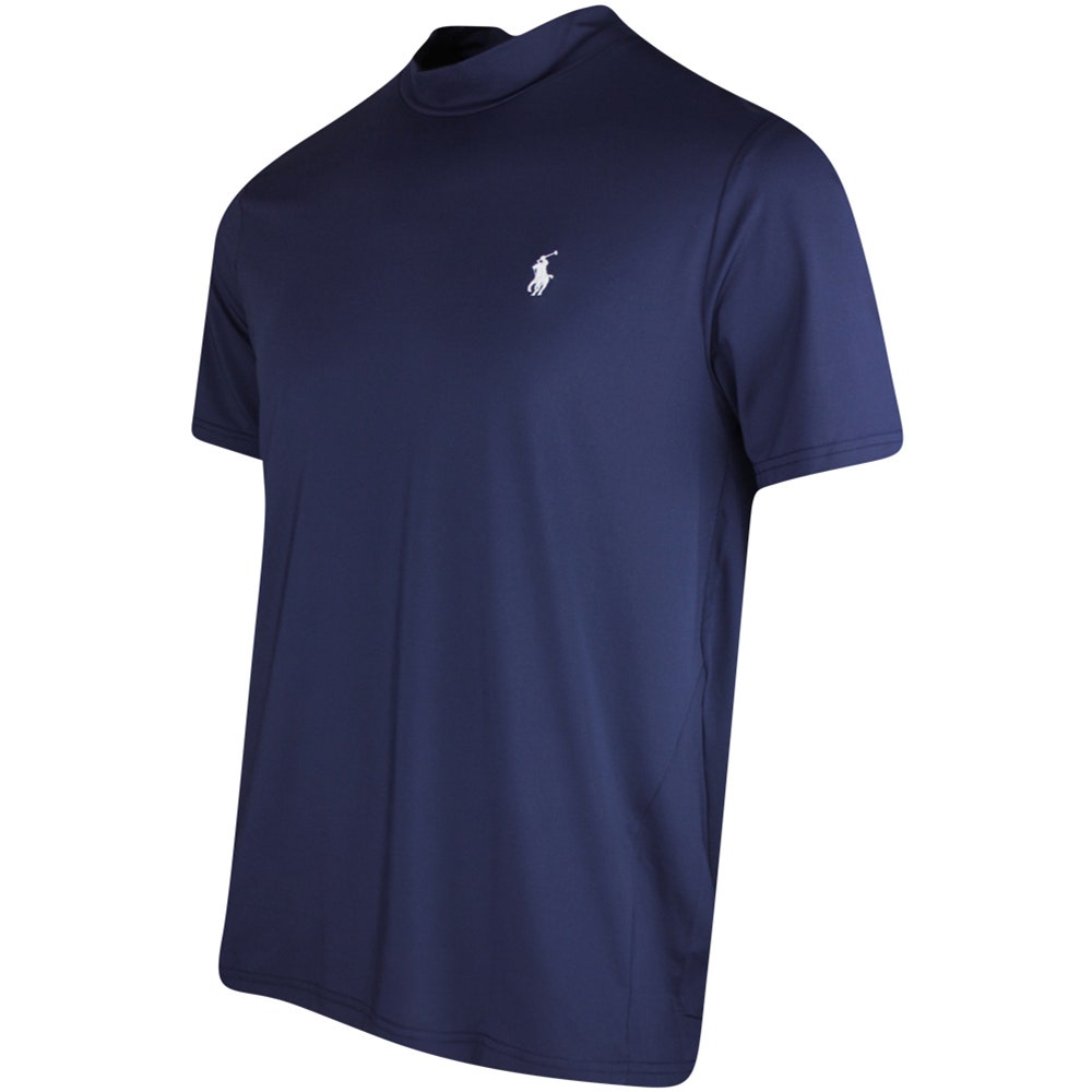 RLX Golf Shirt - Peached Airflow Mock Neck - Refined Navy SS25