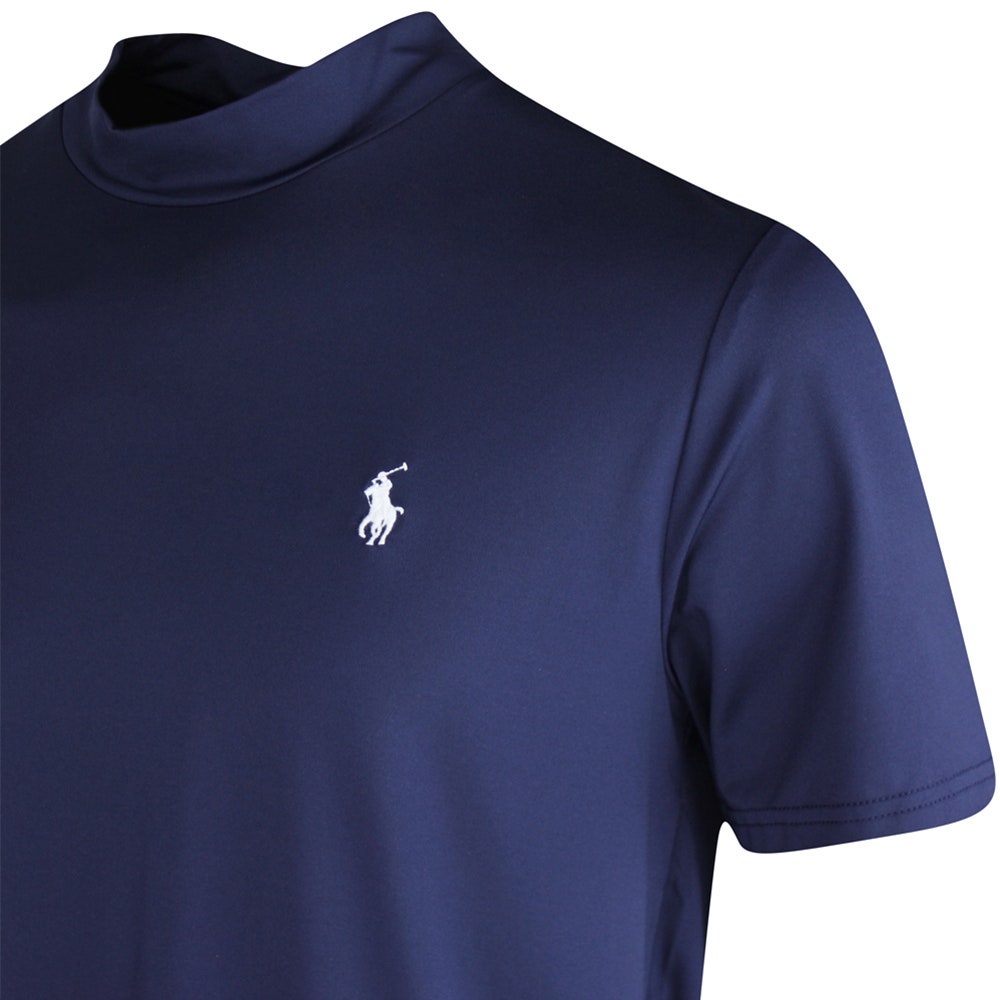 RLX Golf Shirt - Peached Airflow Mock Neck - Refined Navy SS25
