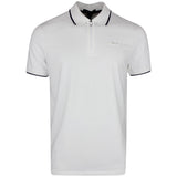RLX Golf Shirt - Performance Pique QZ Polo - Ceramic White SS25