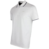 RLX Golf Shirt - Performance Pique QZ Polo - Ceramic White SS25
