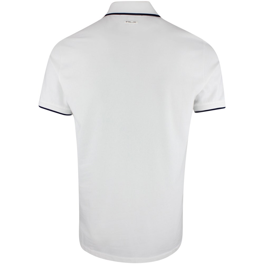 RLX Golf Shirt - Performance Pique QZ Polo - Ceramic White SS25