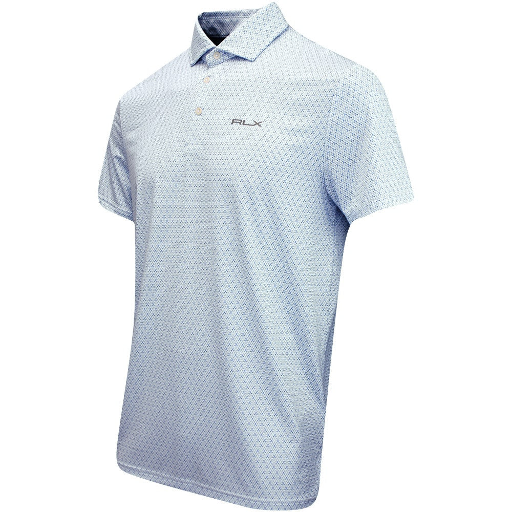 RLX Golf Shirt - Printed Airflow - Blue Crossed Clubs AW24