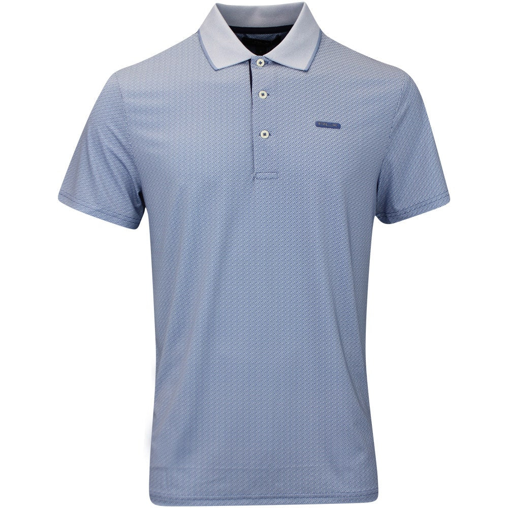 RLX Golf Shirt - Printed Airflow Polo - Old Royal Square Key FA25