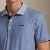 RLX Golf Shirt - Printed Airflow Polo - Old Royal Square Key FA25