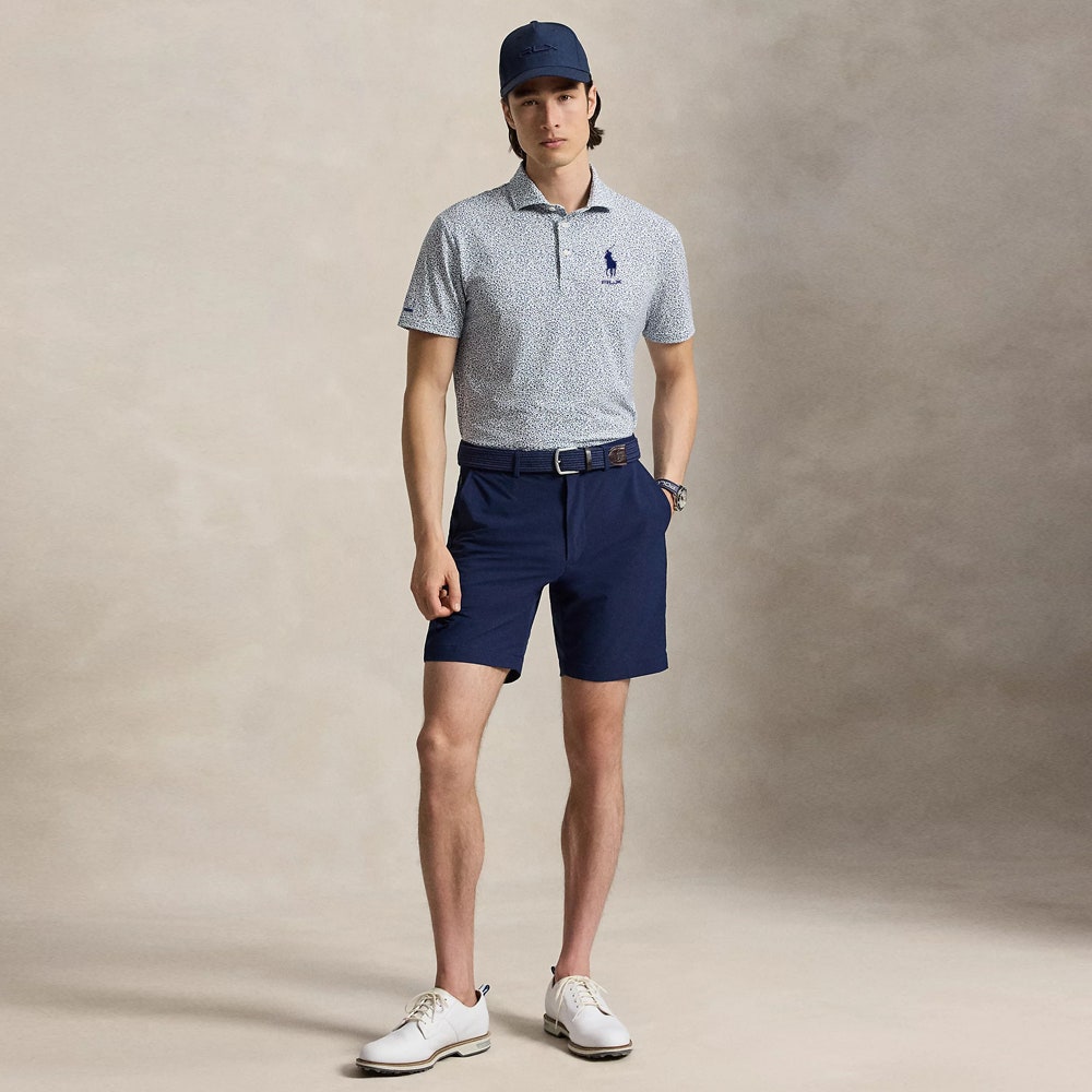 RLX Golf Shirt - RL Tour Pro Logo Botanic Deco - Old Royal AW26
