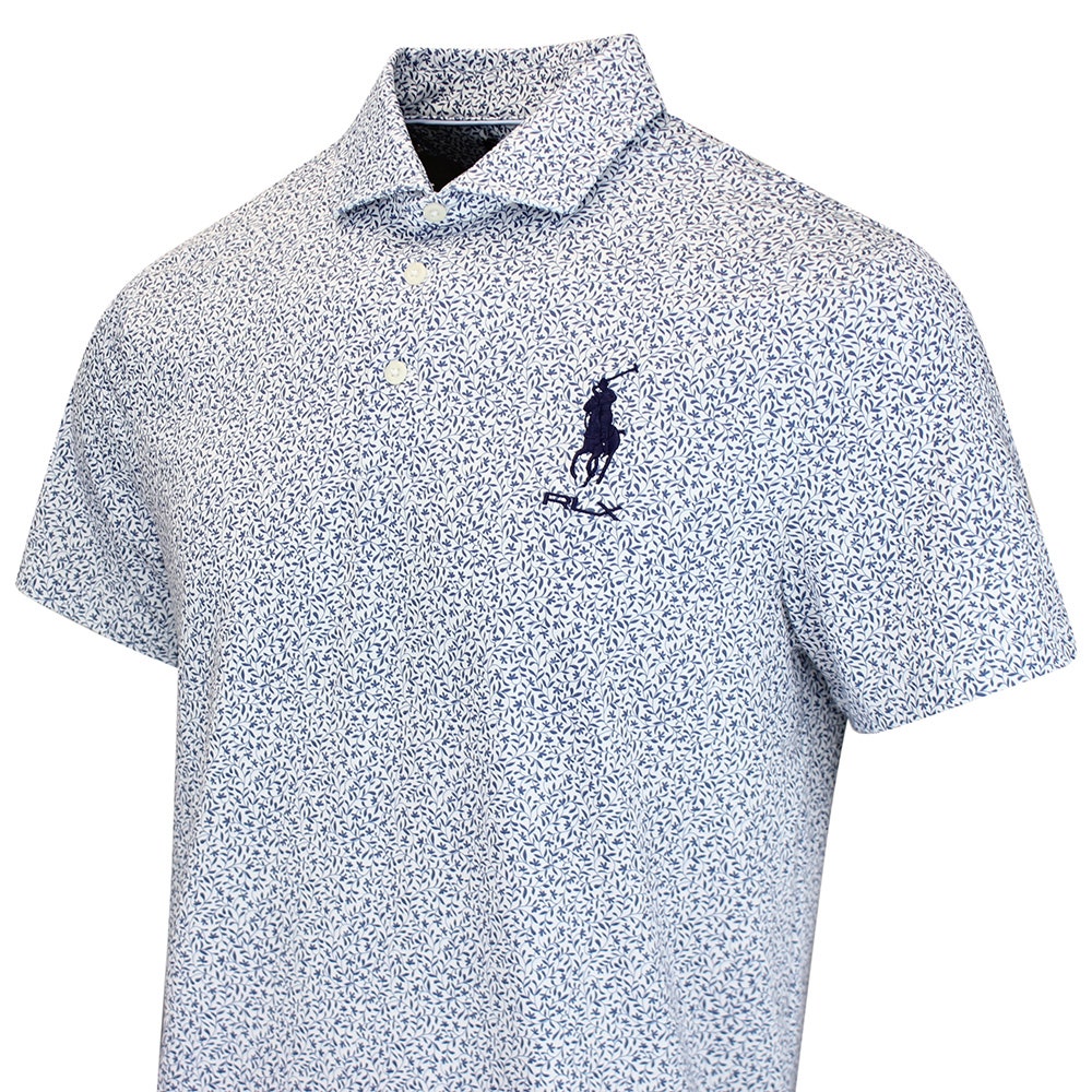 RLX Golf Shirt - RL Tour Pro Logo Botanic Deco - Old Royal AW26