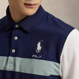 RLX Golf Shirt - RL Tour Pro Logo CB Pique - White - Navy AW26