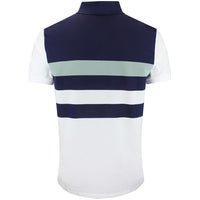 RLX Golf Shirt - RL Tour Pro Logo CB Pique - White - Navy AW26