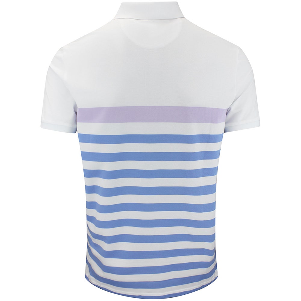 RLX Golf Shirt - RL Tour Pro Logo CB Stripe Pique - Lilac M. AW26