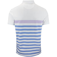 RLX Golf Shirt - RL Tour Pro Logo CB Stripe Pique - Lilac M. AW26