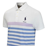RLX Golf Shirt - RL Tour Pro Logo CB Stripe Pique - Lilac M. AW26