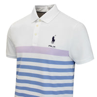 RLX Golf Shirt - RL Tour Pro Logo CB Stripe Pique - Lilac M. AW26