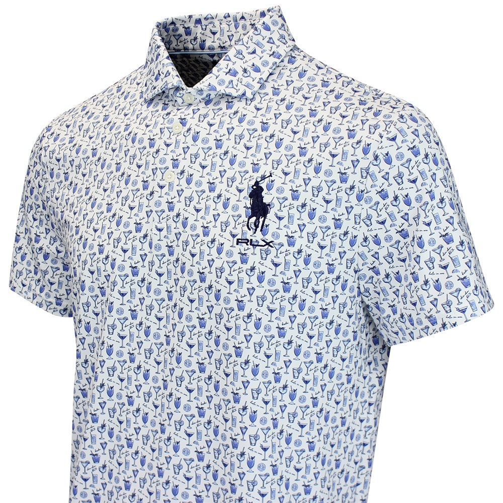 RLX Golf Shirt - RL Tour Pro Logo Chin Chin - Ceramic White SS26