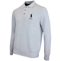 RLX Golf Shirt - RL Tour Pro Logo CoolMax LS - Blue Combo AW26