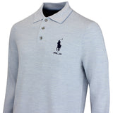 RLX Golf Shirt - RL Tour Pro Logo CoolMax LS - Blue Combo AW26