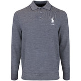 RLX Golf Shirt - RL Tour Pro Logo CoolMax LS - Navy Combo AW26