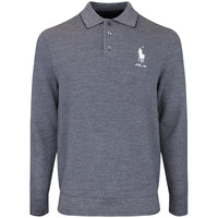 RLX Golf Shirt - RL Tour Pro Logo CoolMax LS - Navy Combo AW26