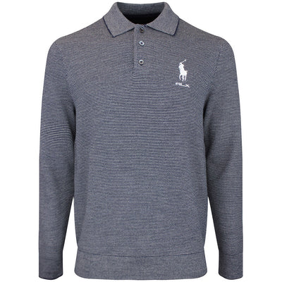 RLX Golf Shirt - RL Tour Pro Logo CoolMax LS - Navy Combo AW26