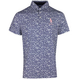 RLX Golf Shirt - RL Tour Pro Logo Ditsy Hibiscus - Refined Navy SS26