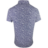 RLX Golf Shirt - RL Tour Pro Logo Ditsy Hibiscus - Refined Navy SS26