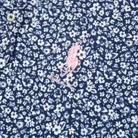 RLX Golf Shirt - RL Tour Pro Logo Ditsy Hibiscus - Refined Navy SS26