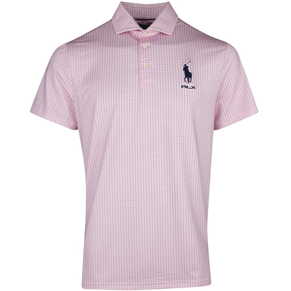 RLX Golf Shirt - RL Tour Pro Logo Divot Dot - Carmel Pink SS26