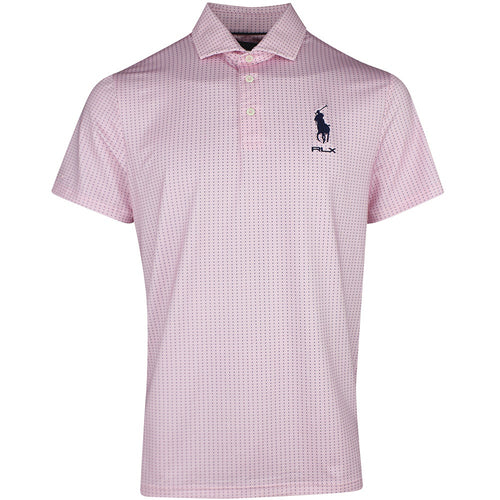 RLX Golf Shirt - RL Tour Pro Logo Divot Dot - Carmel Pink SS26