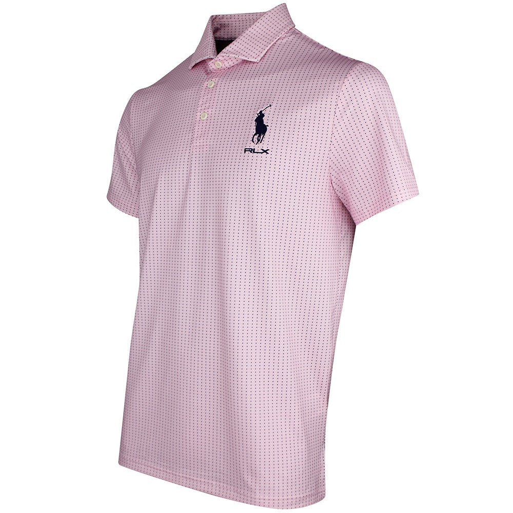 RLX Golf Shirt - RL Tour Pro Logo Divot Dot - Carmel Pink SS26