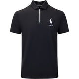 RLX Golf Shirt - RL Tour Pro Logo Kinetic QZ - Black SS26
