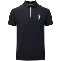 RLX Golf Shirt - RL Tour Pro Logo Kinetic QZ - Black SS26