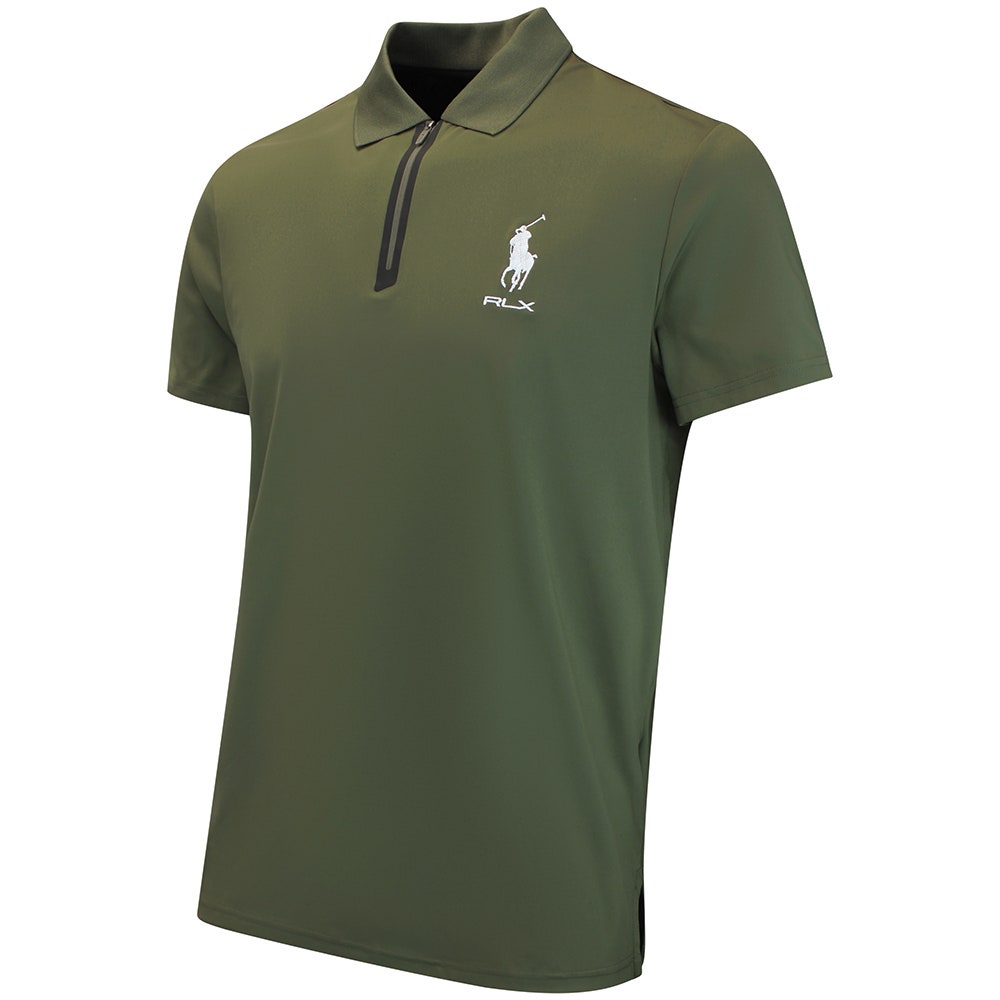 RLX Golf Shirt - RL Tour Pro Logo Kinetic QZ - Ranger Green AW26