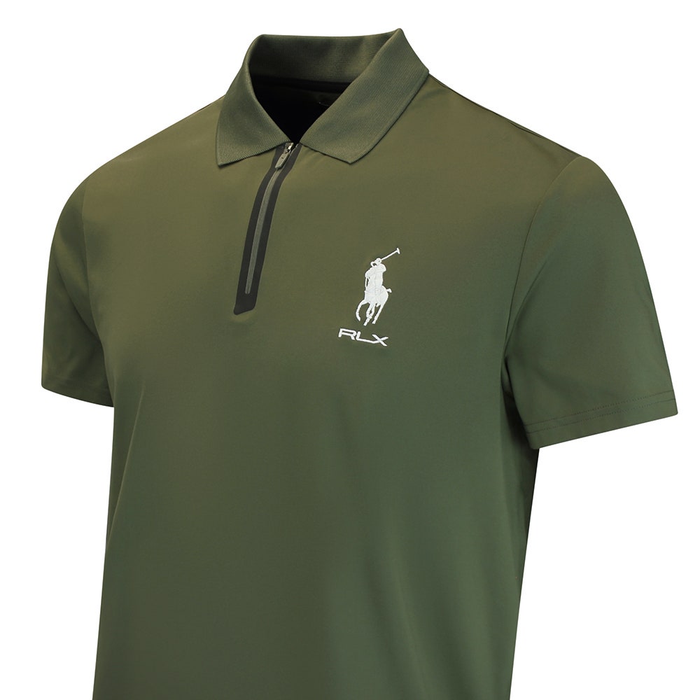RLX Golf Shirt - RL Tour Pro Logo Kinetic QZ - Ranger Green AW26