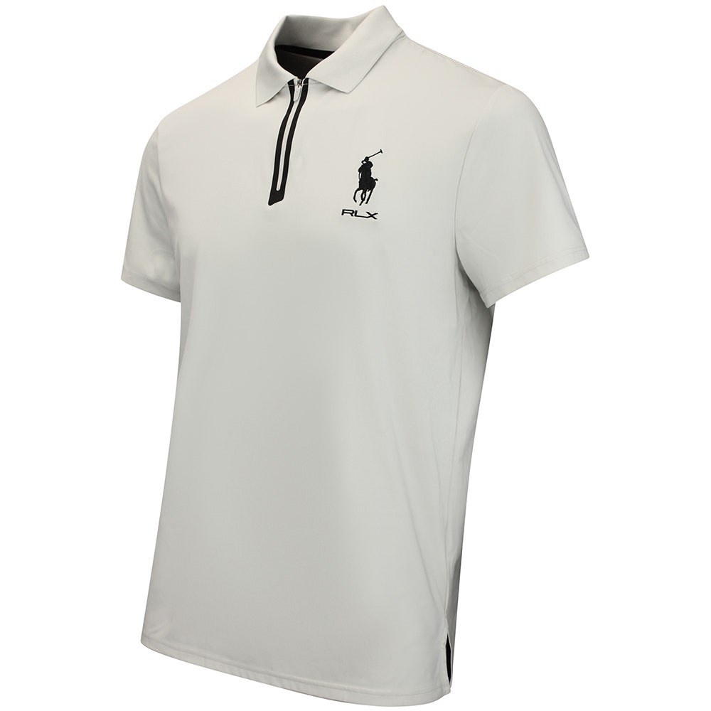 RLX Golf Shirt - RL Tour Pro Logo Kinetic QZ - Stone Pebble AW26