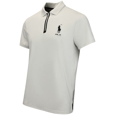 RLX Golf Shirt - RL Tour Pro Logo Kinetic QZ - Stone Pebble AW26