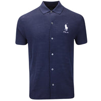 RLX Golf Shirt - RL Tour Pro Logo Knitted Polo - Refined Navy FA25