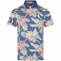 RLX Golf Shirt - RL Tour Pro Logo Palm Floral - Old Royal SS26