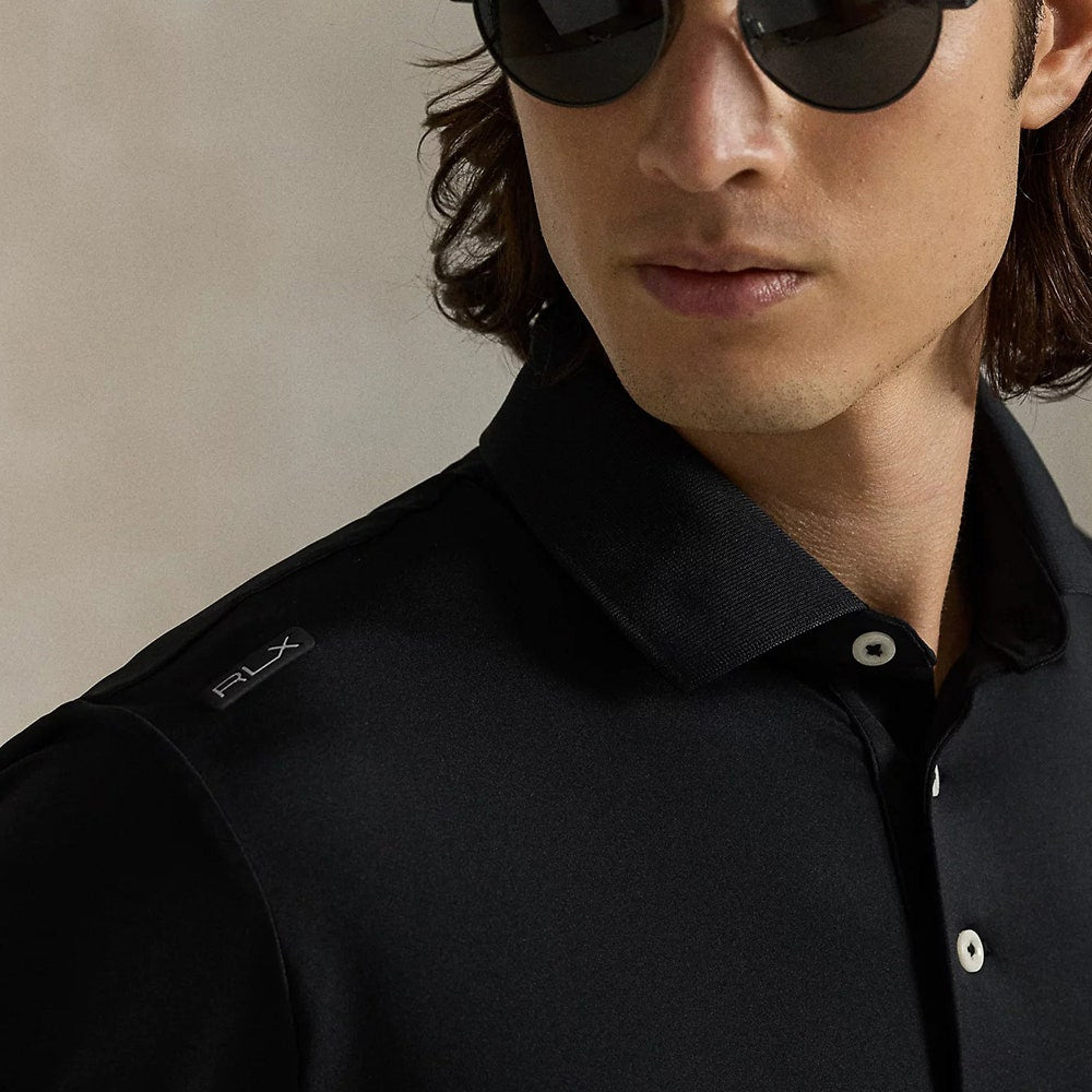 RLX Golf Shirt - RL Tour Pro Logo Polo - Black - White SS26