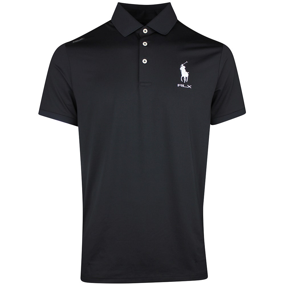 RLX Golf Shirt - RL Tour Pro Logo Polo - Black - White SS26